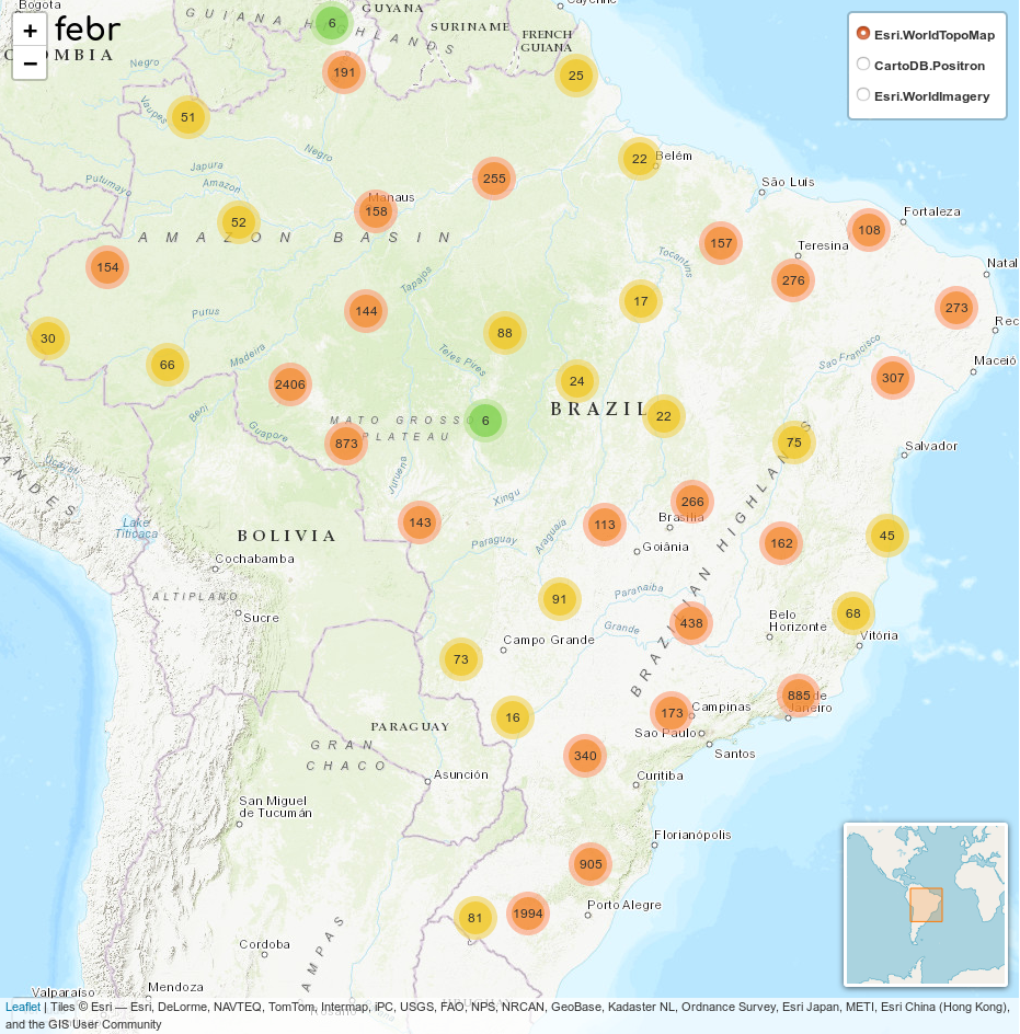 Figura 1. Nova página de visualização das observações do solo no FEBR.